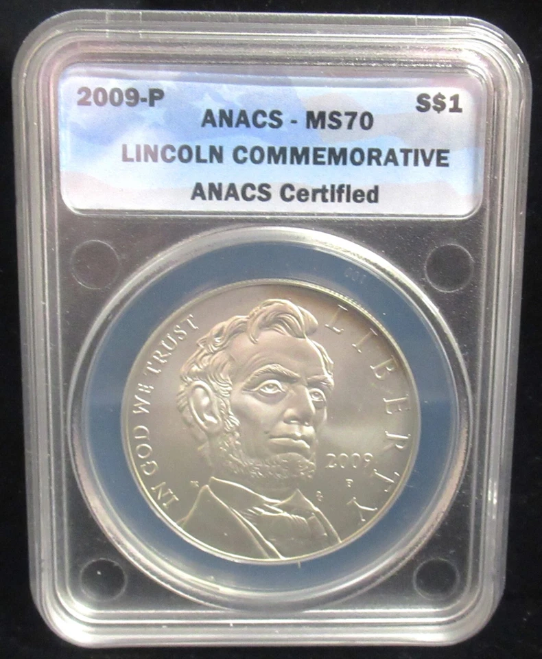 ANACS MS70 2009P LINCOLN SILVER COMMEMORATIVE            KP52 - Image 3 of 4