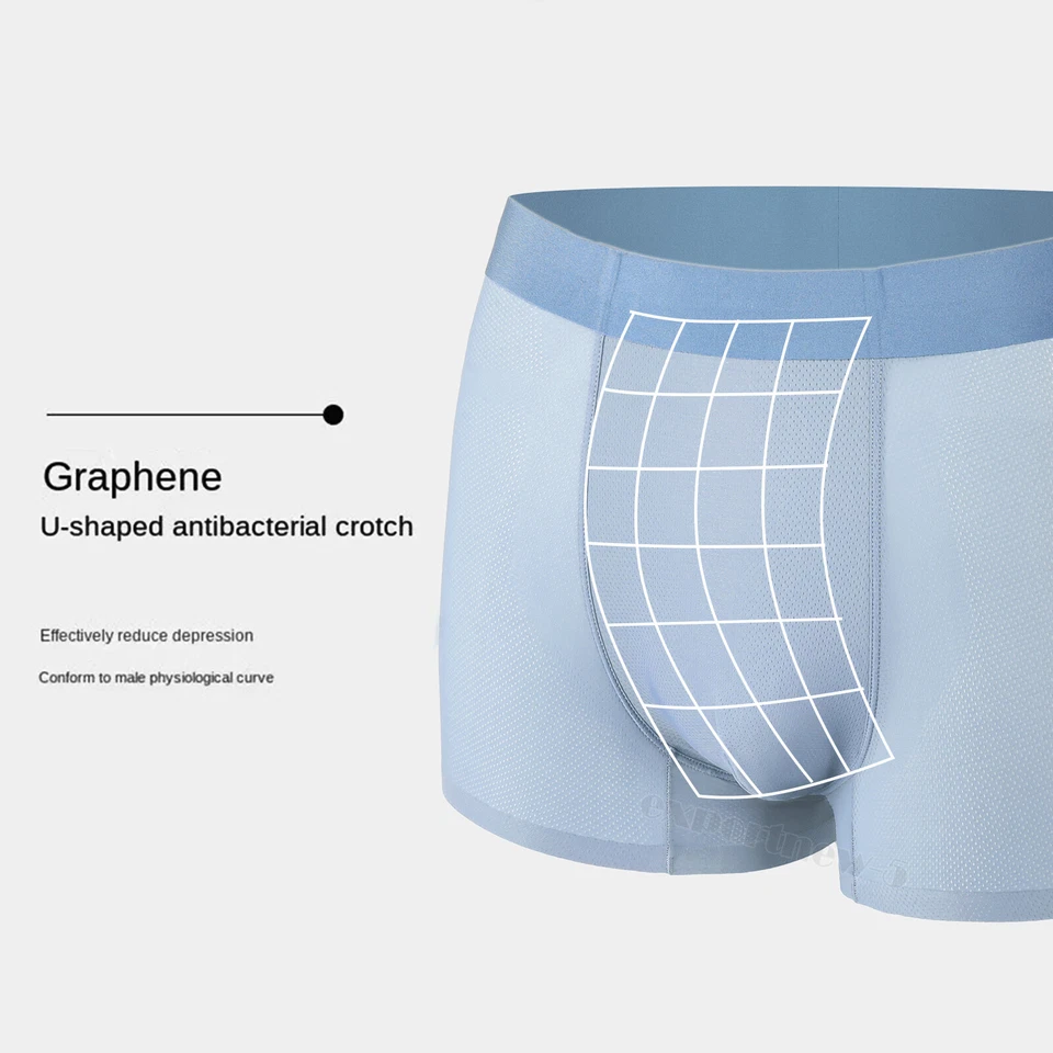 6x Mens Boxer Briefs, Moisture-Wicking Cool No Fly Underwear,No-Ride-Up boxers - Image 4 of 4