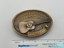 Vintage 1991 Walnut Valley 20th Flatpicking Championship Winfield KS Belt Buckle