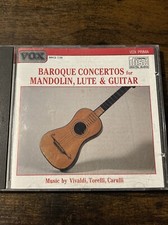 Baroque Concertos for Mandolin, Lute & Guitar (CD, 1986) 6 Tracks - RARE VOX