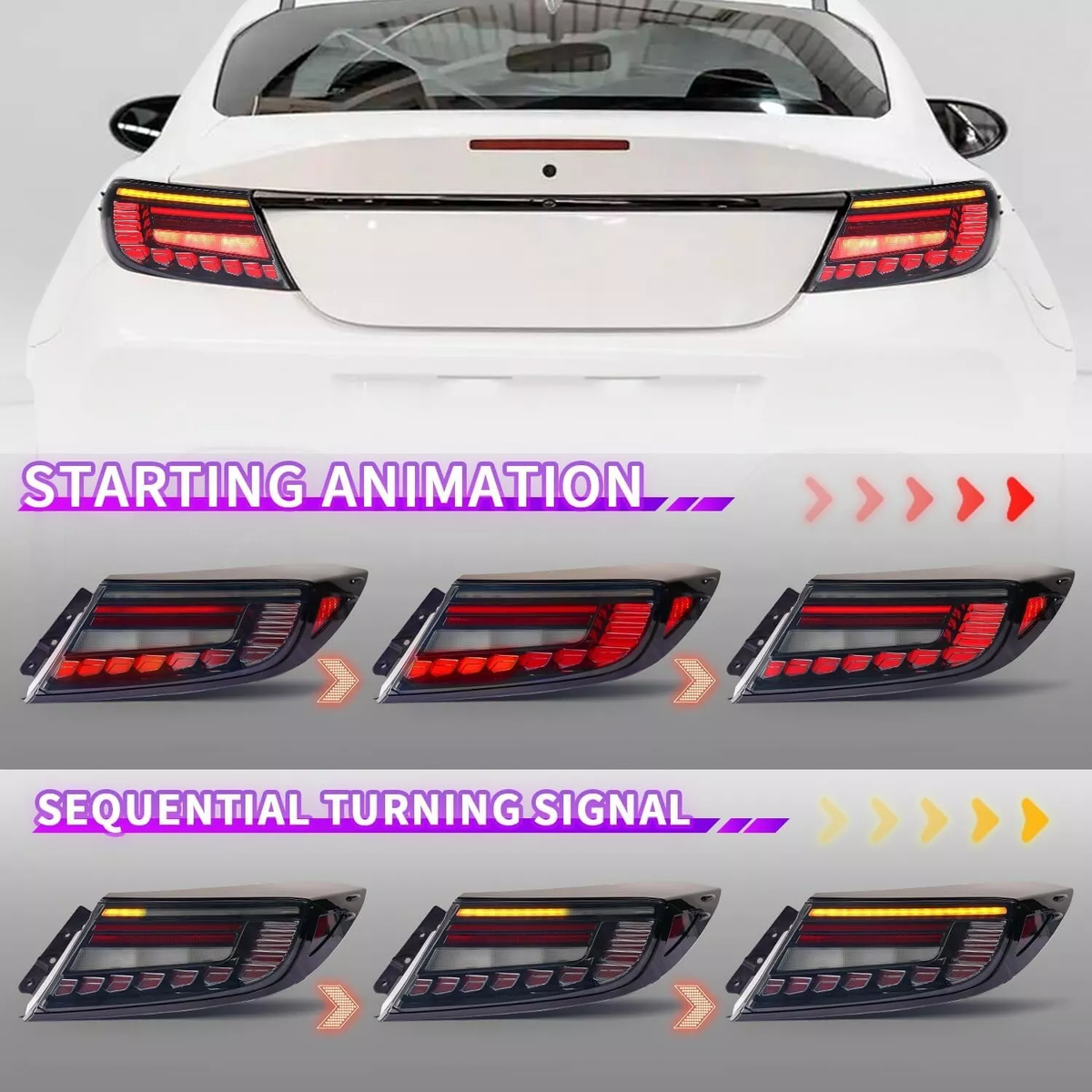 GR86 BRZ テールランプ LED Tail Lights For 20-23 Toyota GR86/Subaru BRZ 2nd Gen ZN8/ZD8