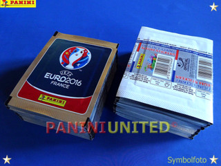 Panini★EURO 2016 EM 16★ 50x Tüte/packet/bustine/pochette weiße Rückseite sealed