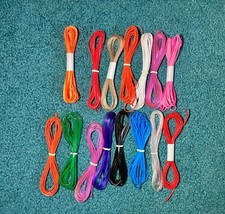 Lot 1 Different Coloured Lanyards 13-15ft, 150in-180in