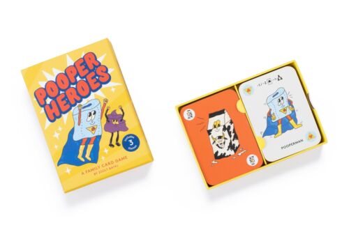 Pooper Heroes kids card games for family, brand new