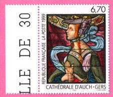 FRANCE - 1999 - YT 3254**MNH - BdF - VITRAIL CATHEDRALE d'AUCH - COTE 4€
