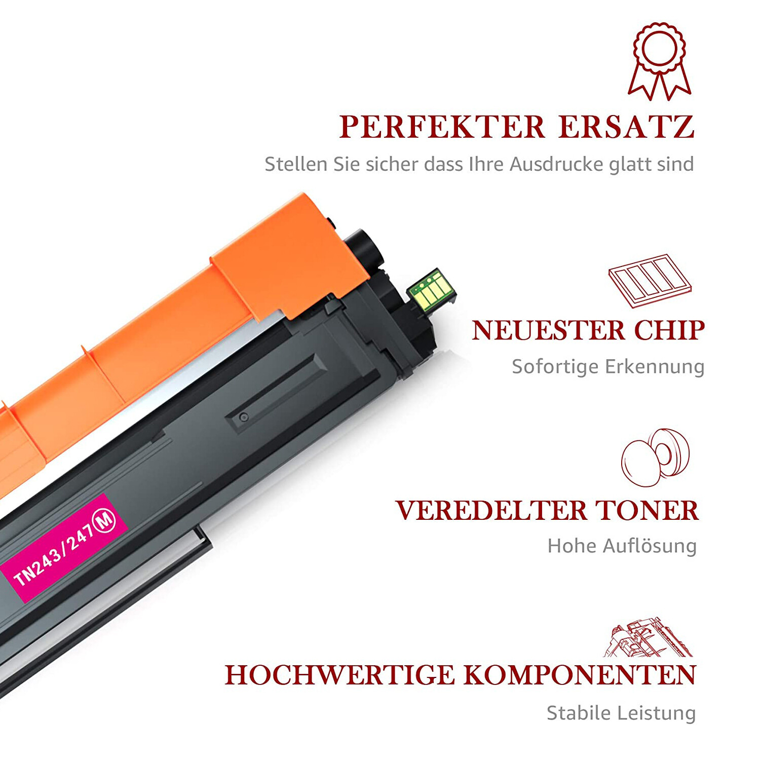 Cartouche Toner XXL Compatible Brother TN-243 / TN-247 - Pour Imprimantes Laser DCP-L3510CDW
