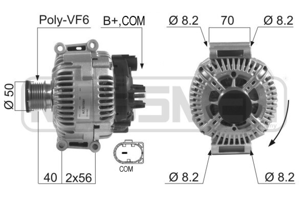 Messmer Lichtmaschine Generator 180A 14V FüR Mercedes-Benz Sprinter 3-T Kasten-image