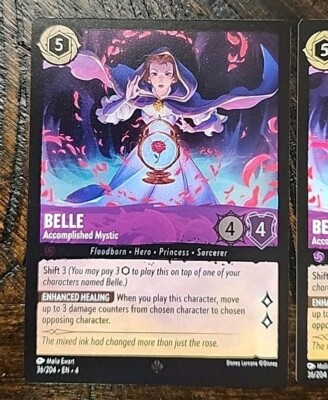 print lorcana cards What other Disney have differences from the first print? Each pack contains 65 card sleeves Disney Card Game Lorcana Proxy: