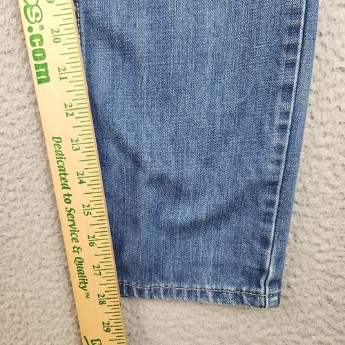 Levis Jeans Boys 18 Reg (28x28) Blue Modern Slim Fit Faded Distress Cotton Denim - Picture 6 of 10