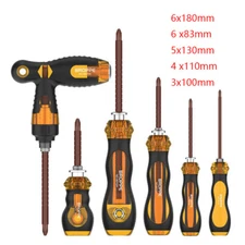 Adjustable Magnetic Telescopic Screwdriver Double Head Cross Slotted Screwdriver