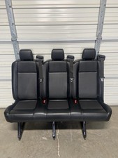 2015-2026 Ford Transit Oem 2nd Row Seat Black Vinyl 55 Inch Triple Seat 2015-2026 Ford Transit Oem 2nd Row Seat Black Vinyl 55 Inch Triple Seat