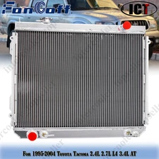 CU1778 3-ROW Aluminum Radiator For 1995-2004 Toyota Tacoma 2.4L 2.7L L4 3.4L AT
