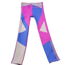 Nike Training Tights Womens Small Sculpt Icon Clash Seamless Colorful Flaw 