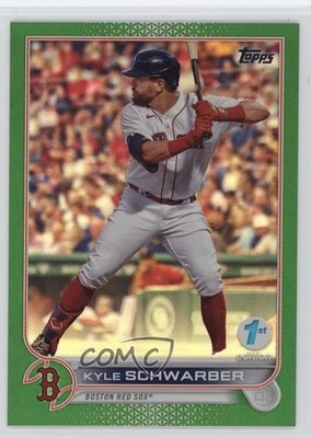 2022 Topps Series 1 1st Edition Green 142/150 Kyle Schwarber #216 0l7n