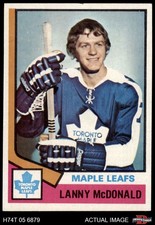 1974 Topps #168 Lanny MacDonald Maple Leafs RC 6.5 - EX/MT+