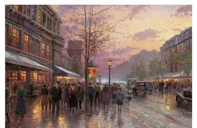 "Boulevard Lights, Paris" Print by Thomas Kinkade, Signed/Numbered - Image 1 of 4
