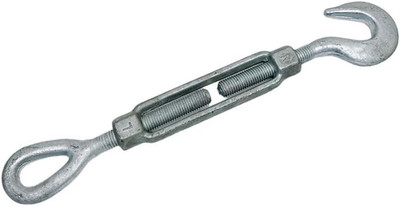 3/4'' X 6'' Turnbuckle Hook Eye Pulley Galvanized Drop Forge 3000 Lb Capacity