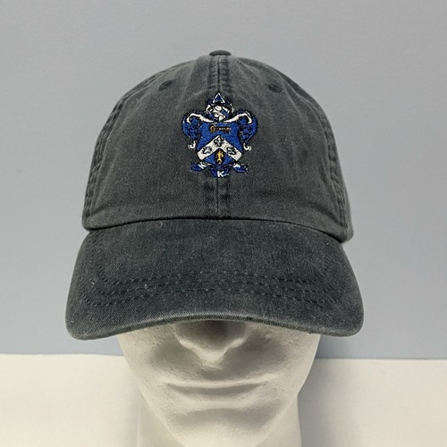 Kappa Kappa Gamma Crest Adjustable Baseball Hat Blue Adams Brand Cap
