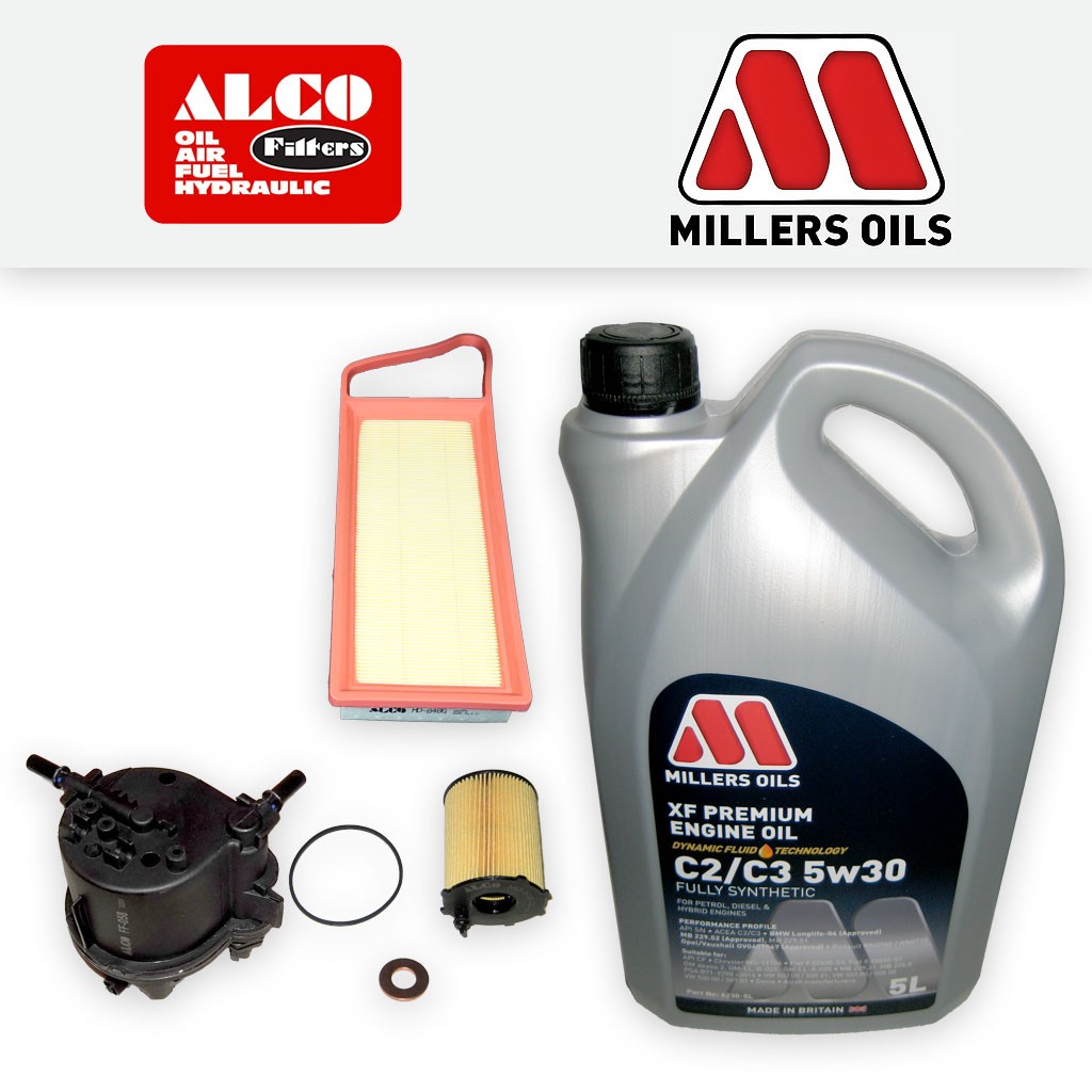 SERVICE KIT for PEUGEOT 107 1.4 HDI OIL AIR FUEL FILTER +XF C2/C3 OIL 2005-2014