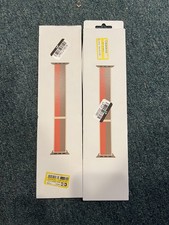 Apple Brand Sport Loop For Apple Watch, Size 41mm - Pink Pomelo/Tan