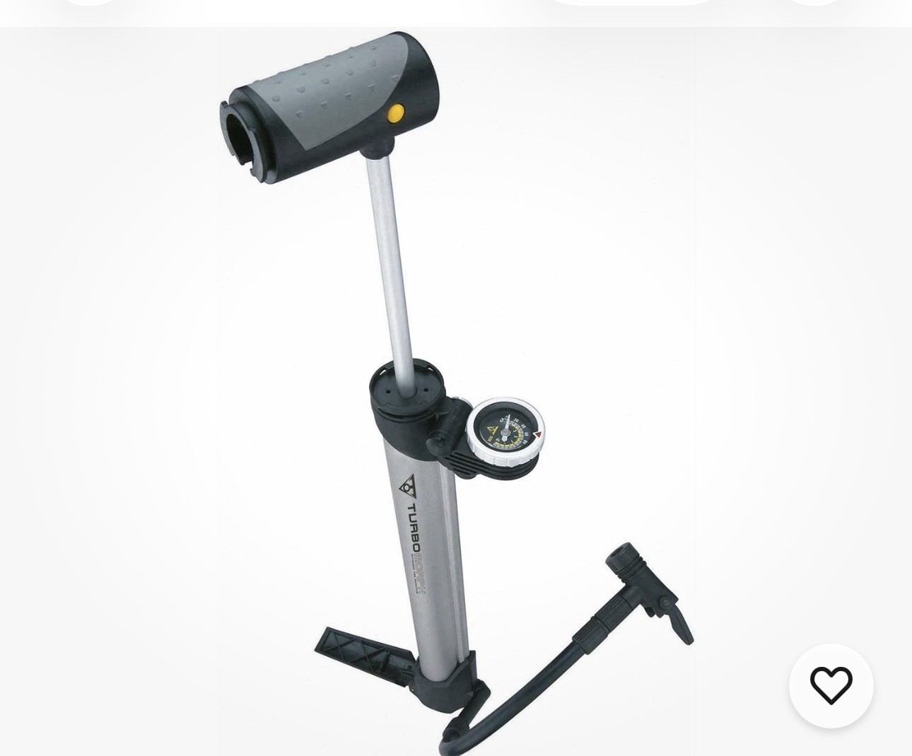 Topeak Turbo Morph G Bike Pump; Portable Mini Floor Pump with Dial Gauge