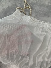 Vintage Glossy Sheer Stripe Nylon Granny Brief PANTIES L 7 Bestform USA