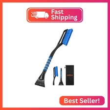 AstroAI 27" Snow Brush and Ice Scrapers for Car Windshield, Detachable Snow Scra