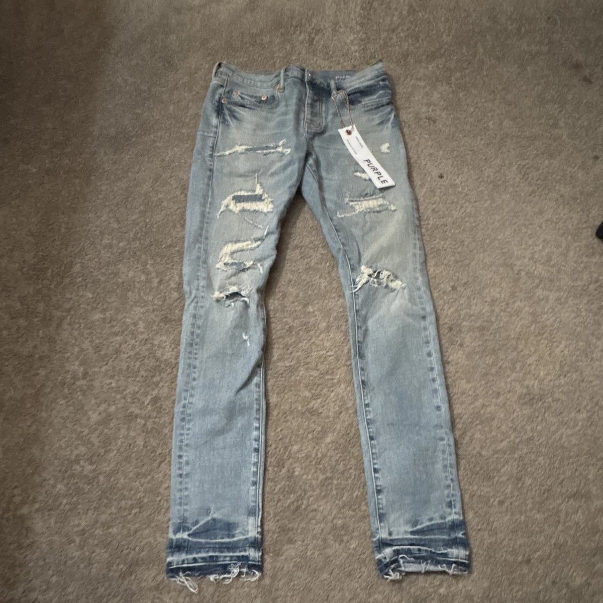 Purple Regular Jeans for Men in 32 Inseam for sale | eBay