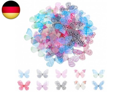 Ymapinc 60 Stück 3D Schmetterlinge Deko Frühling Schmetterling Deko Künstliche B