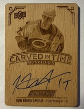 ROD BRIND’AMOUR 2023-24 Engrained Carved In Time AUTO on card Autograph UD #CT28
