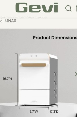 Gevi Nugget Ice Maker IMNAO Countertop Ice Machine Self Cleaning