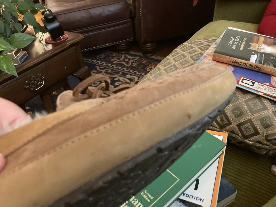 Zapatillas Uggs Hombre Talla 12 Cuero Marrón Foto 2 de 4