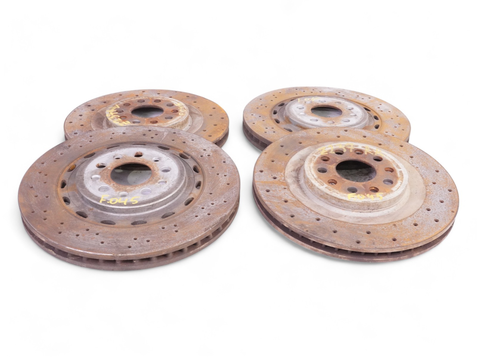 2014-2017 Maserati Ghibli S Q4 M157 Rotor Brake Disc Drilled Front Rear SET Of 4