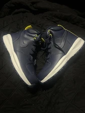 Nike Manoa LTR Big Kids' Boots Obsidian/Summit White/Opti Yellow BQ5372-401 New