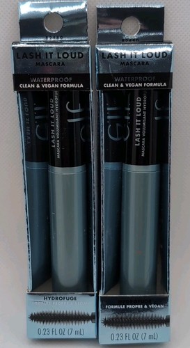 e.l.f. Elf Lash It Loud Mascara Waterproof, Black, Pack Of 2