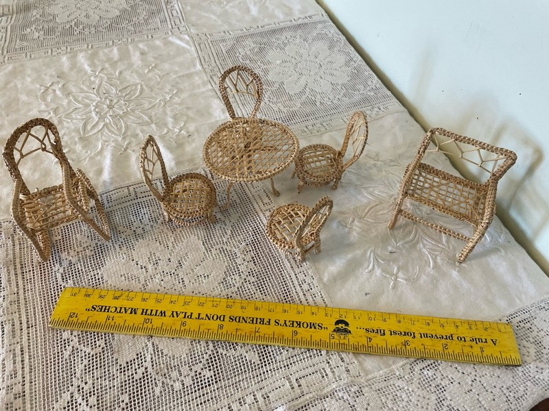 Wicker Furniture For Dollhouse