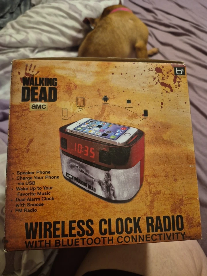 Radio reloj inalámbrico The Walking Dead nuevo en caja envío rápido gratuito Foto 2 de 4