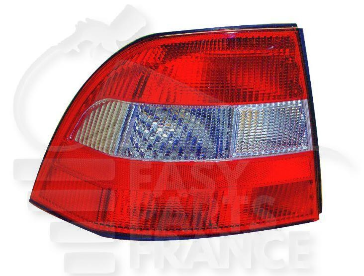 Feu arrière-gauche pour Opel Vectra en polycarbonate rouge cristal