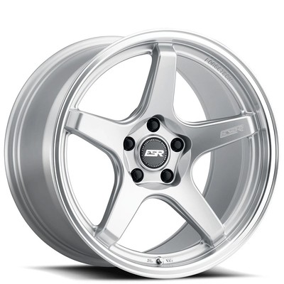19x10.5'' ESR Wheels AP5C Hyper Silver with Machined Lip JDM Style Rims