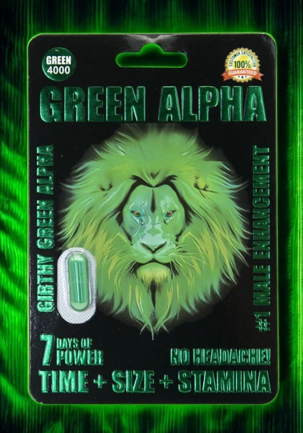 Suplemento de vitalidad y excitación Green Alpha 4000 para hombre, (70) paquete + muestras gratis Foto 3 de 4