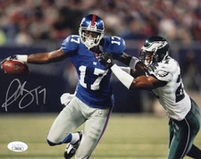 Plaxico Burress autographed signed 8x10 photo NFL New York Giants JSA COA