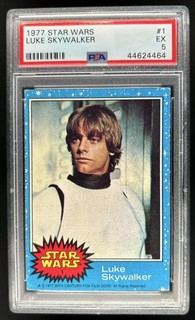 1977 Topps Star Wars Luke Skywalker #1 PSA 5