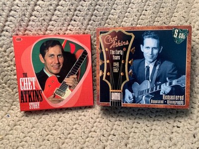 Lot Of 2 Original CD Guitar Box Sets Chet Atkins Proper/Story & JSP/Early Years