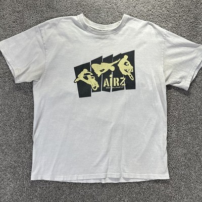 Vtg Nike Shirt Mens L Airz Extreme Sports T-Shirt Y2K Silver Tag Skate BMX Surf