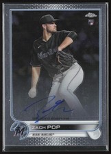 2022 Topps Chrome Zach Pop Rookie Auto Miami Marlins #RA-ZP RC