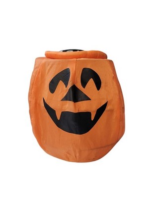 Vintage Gemmy Collapsible Jack O Lantern Halloween Candy Bag 90s 80s