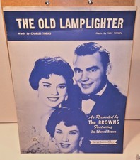 The Old Lamp-Lighter- Charles Tobias & Nat Simon -Sheet Music  1946 (Browns)