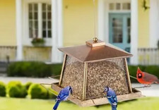 Well Made Bronze Large Hanging Bird Feeder 4 LB Capacity