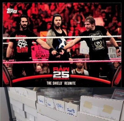 2018 Topps WWE Then Now Forever #RAW-48 The Shield Reunite 25 Years of Raw - CA