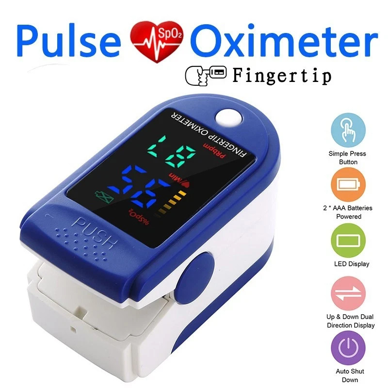Finger Tip Pulse Oximeter Meter SpO2 Oxygen Saturation rate Heart Blood Monitor